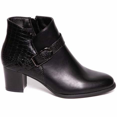 Botine dama Hebaly, Negru 38