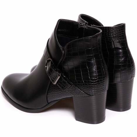 Botine dama Hebaly, Negru 38